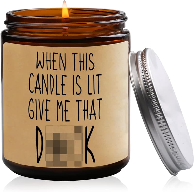Funny Anniversary Candle Gift for Him – Lavender Scented