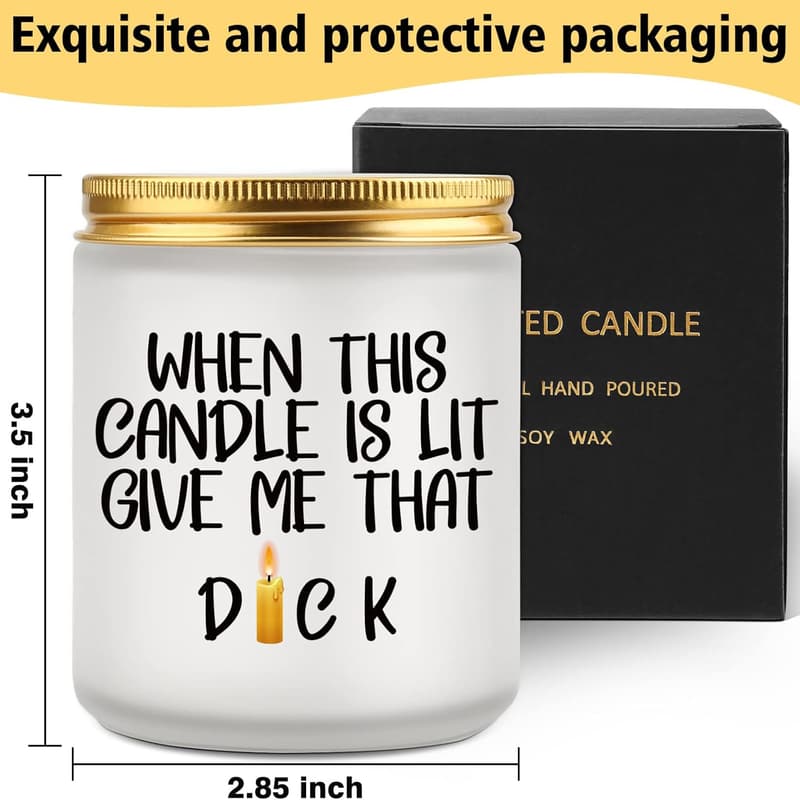 Valentine's Day Lavender Scented Candle for Him