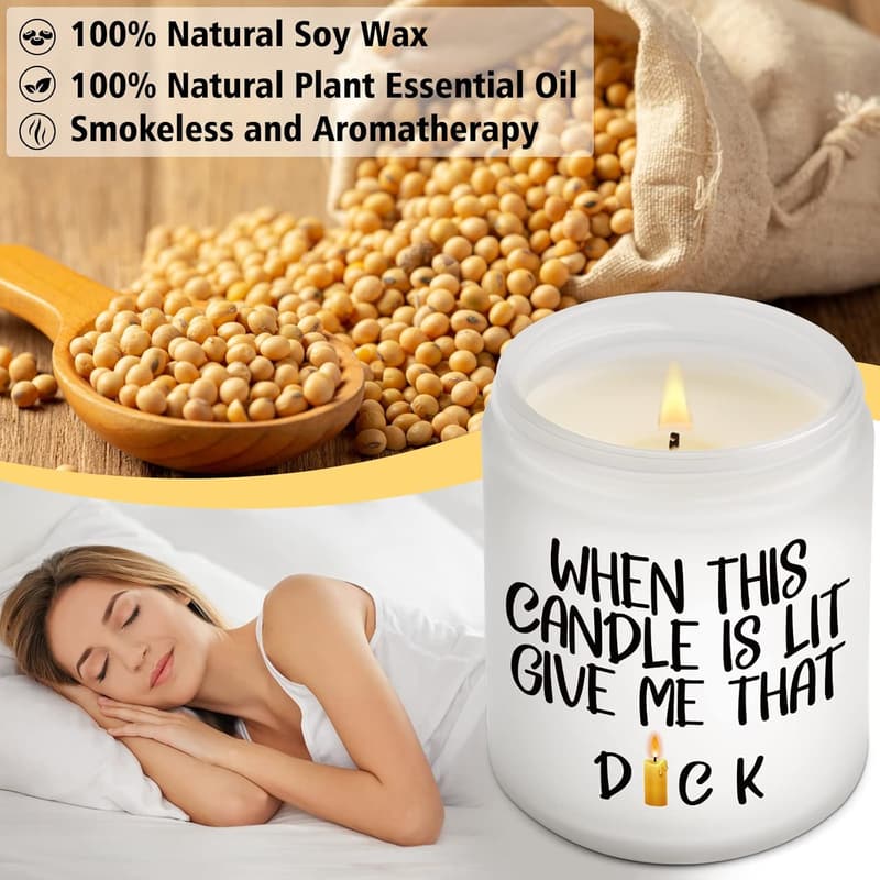 Valentine's Day Lavender Scented Candle for Him