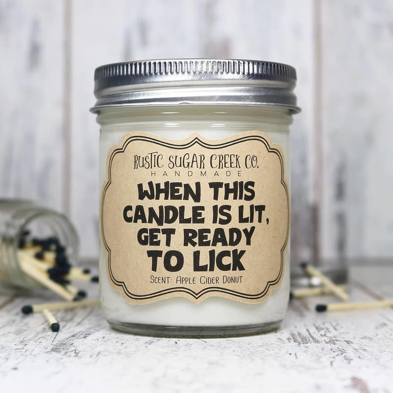 Naughty Candle for Couples - Funny Anniversary Gift