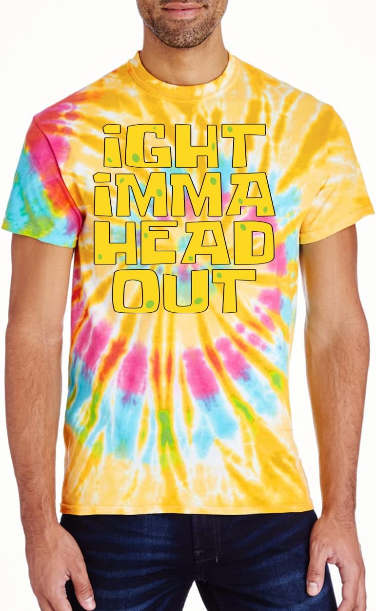 Funny Meme Tie-Dye T-Shirt for Casual Wear