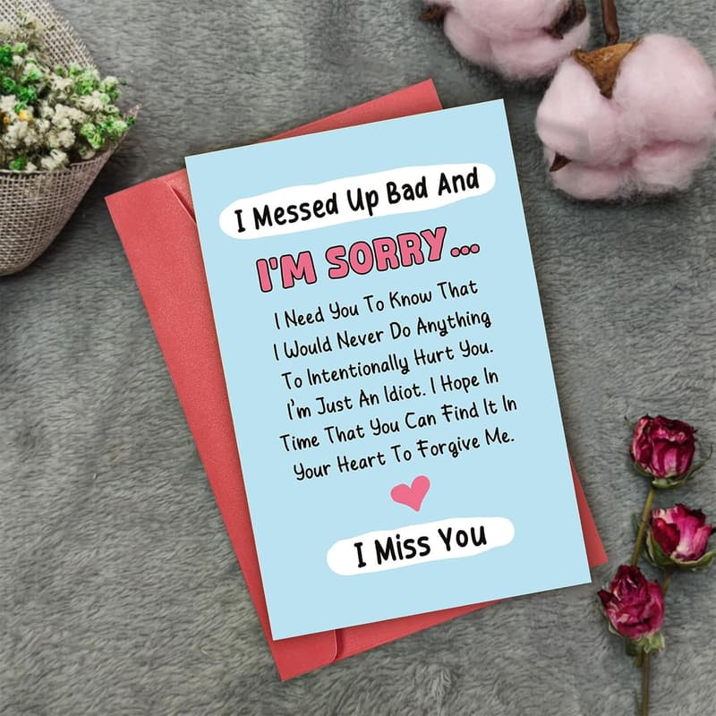 Apology Card with Funny Poem - Forgive Me for Him/Her