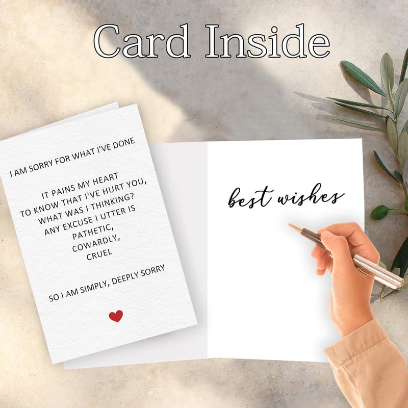 Apology Card for Her | Unique Sorry Note for Women & Men