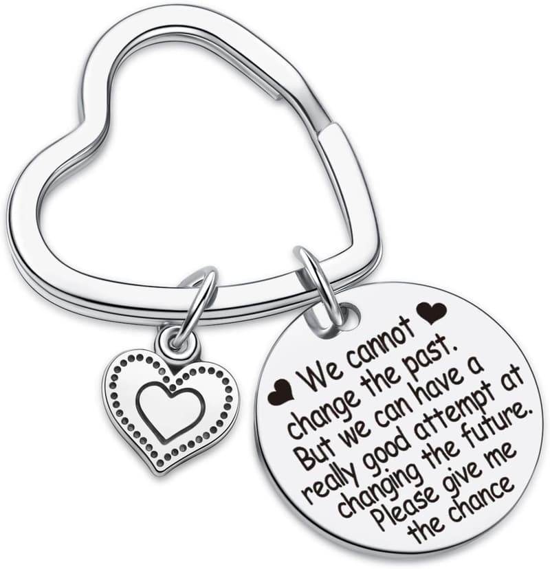 Forgiveness Keychain Gift for Him/Her - Apology Jewelry