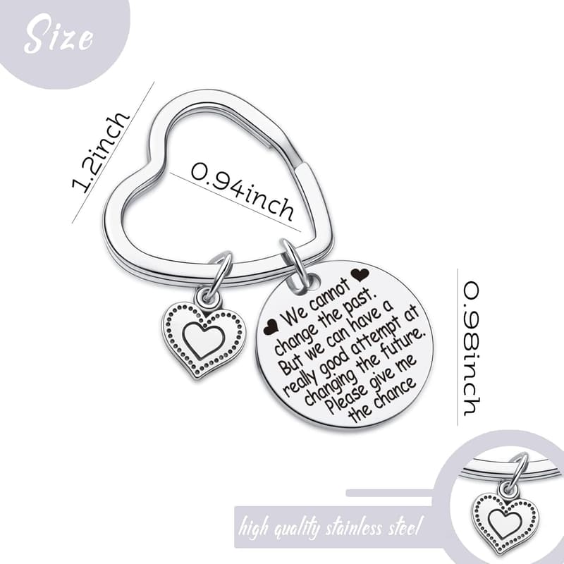 Forgiveness Keychain Gift for Him/Her - Apology Jewelry