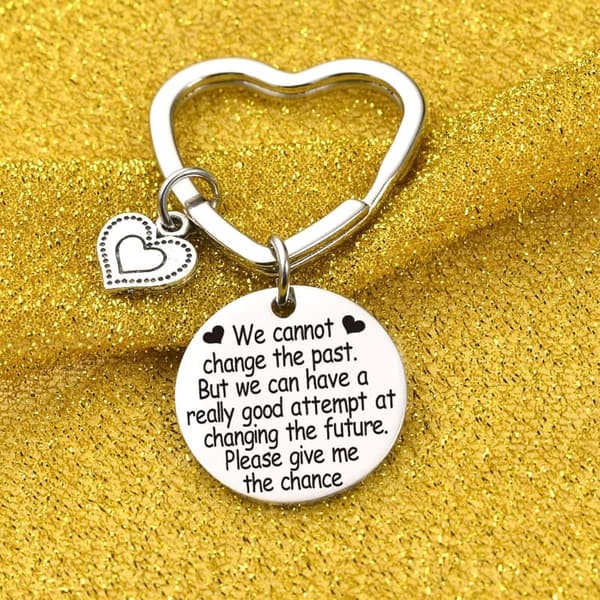 Forgiveness Keychain Gift for Him/Her - Apology Jewelry