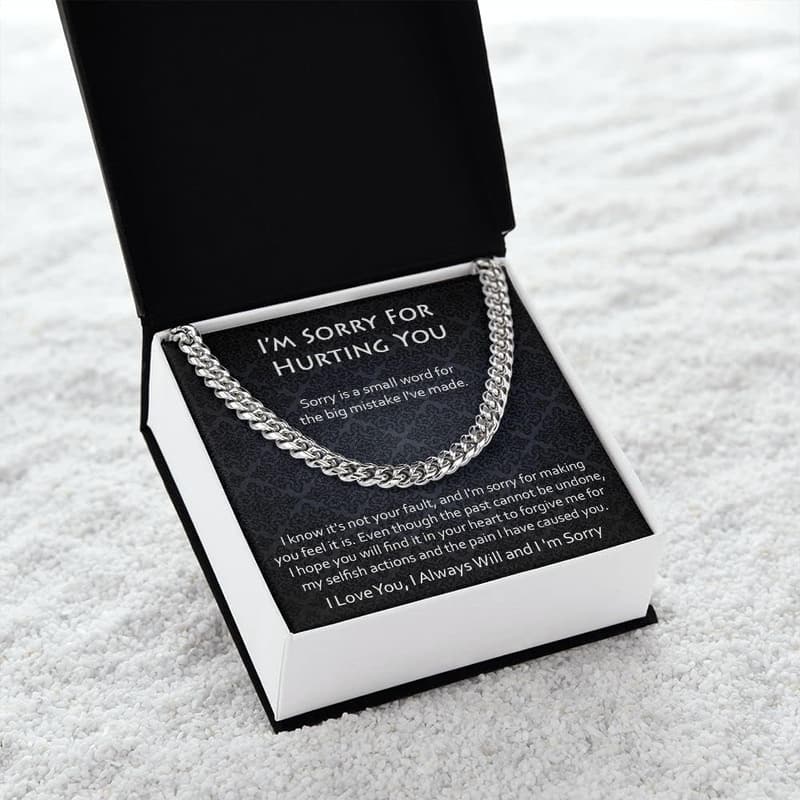 Apology Gift: Cuban Link Chain Necklace for Him