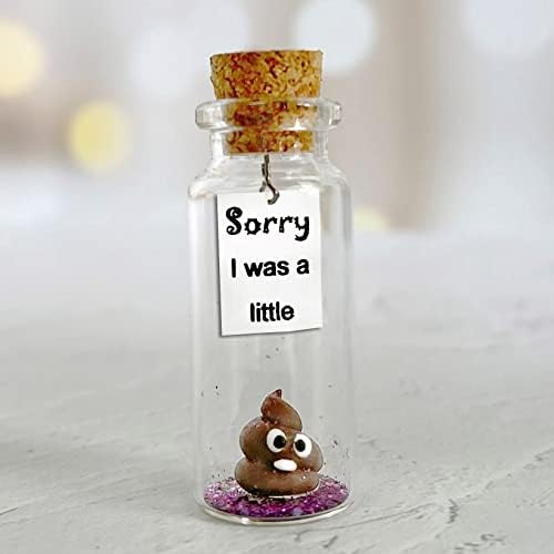 Personalized Apology Gift Set with Poop in a Jar & Card