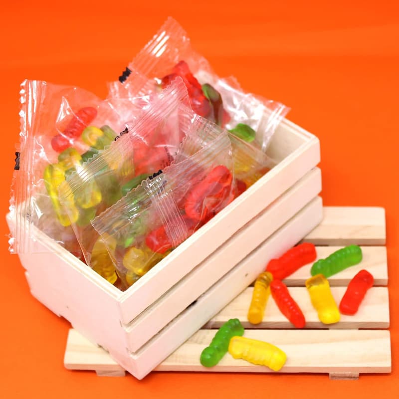 Easter Gummy Worms - 18 Individually Wrapped Treats