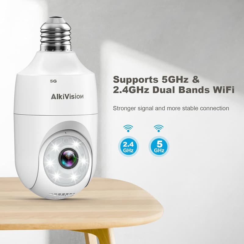 360° Home Security Camera - 2K Full-Color Night Vision, Auto Tracking