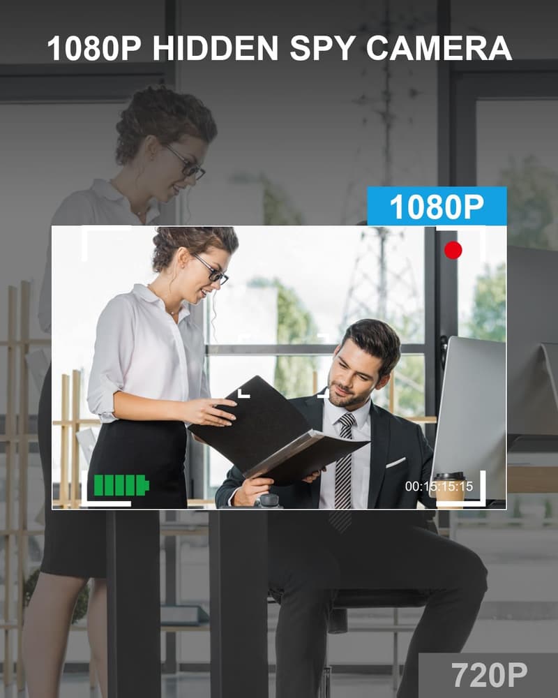 WiFi HD 1080P Hidden Camera Smoke Detector for Home Security