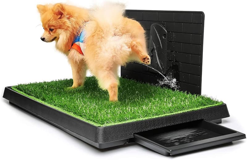 Large Dog Grass Pad with Tray - Reusable Indoor/Outdoor Training Mat