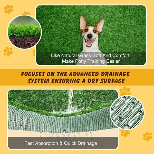 Durable Stainless Steel Dog Potty Pad System - Odor-Resistant