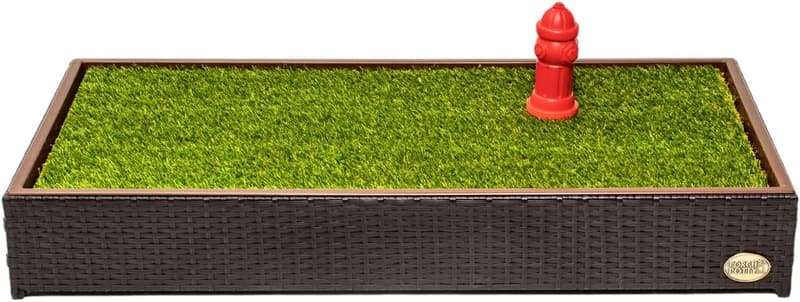 Self-Draining Dog Potty with Premium Artificial Grass Pads