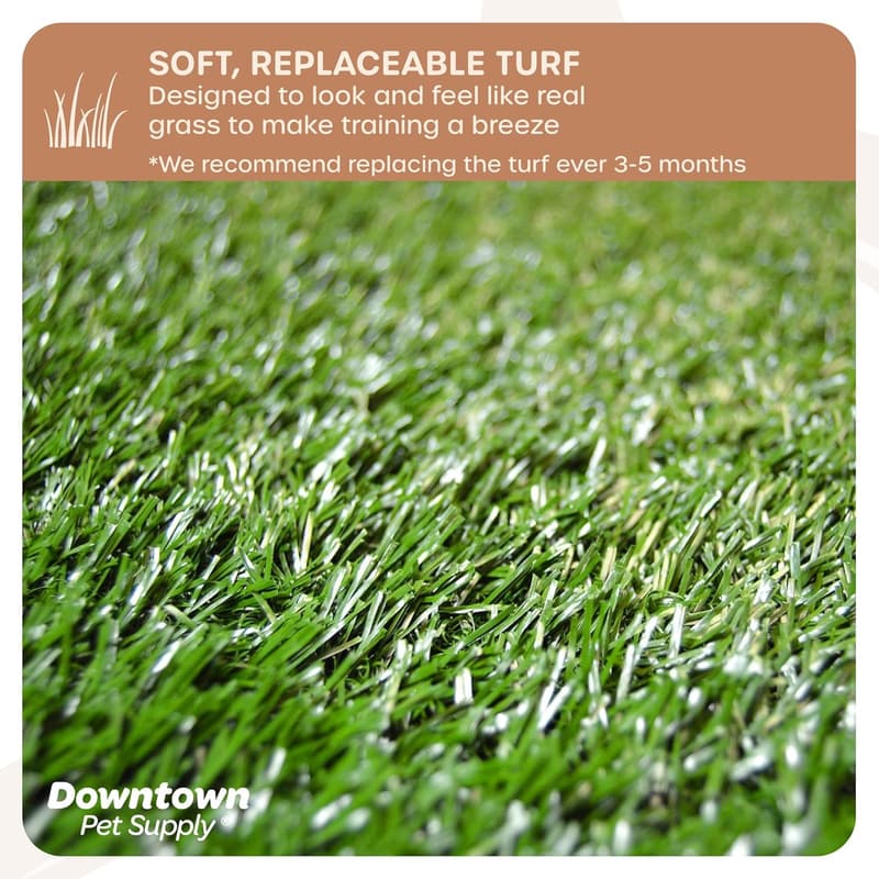 Portable Dog Grass Potty Pad with Tray - Indoor/Outdoor Use