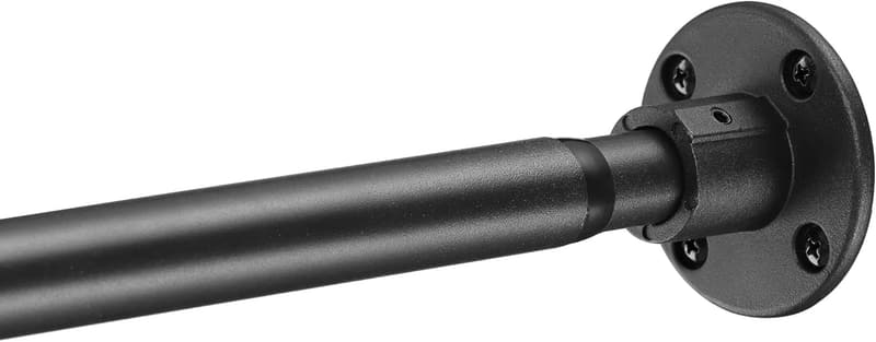 Adjustable Heavy Duty Black Shower Curtain Rod, 29-50