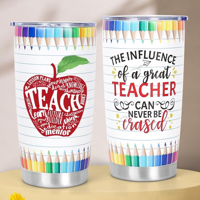 Teacher Appreciation Wine Tumbler Gift for Men & Women