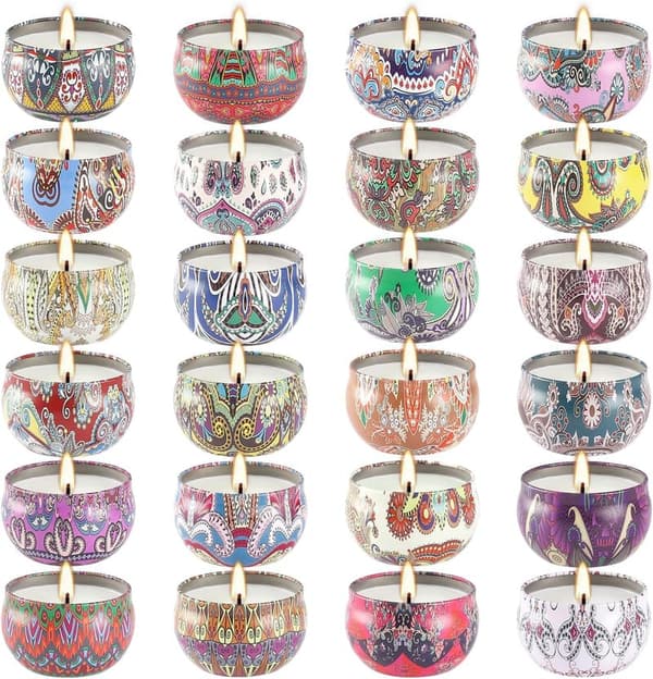 Romantic Aromatherapy Soy Wax Candles Gift Set for Women