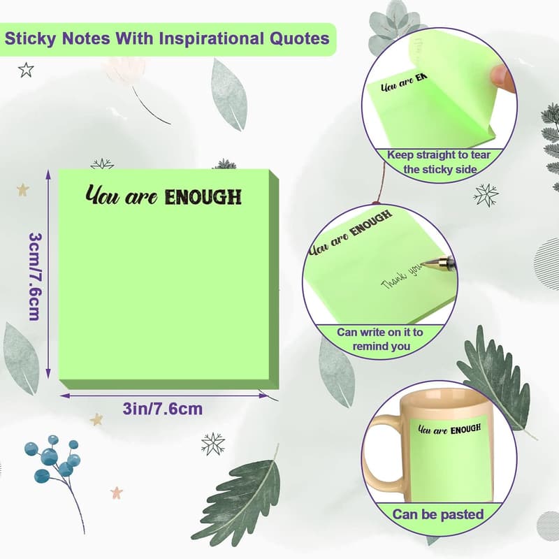 Inspirational Sticky Notes Set for Teachers & Coworkers
