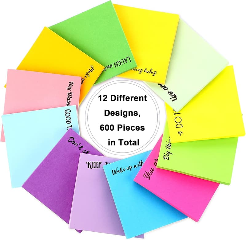 Inspirational Sticky Notes Set for Teachers & Coworkers