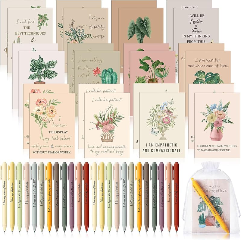 Gratitude Notebook & Pen Gift Set for Women's Self-Care