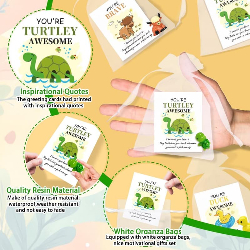 Mini Resin Coworker Appreciation Gifts – 36 Sets for Support