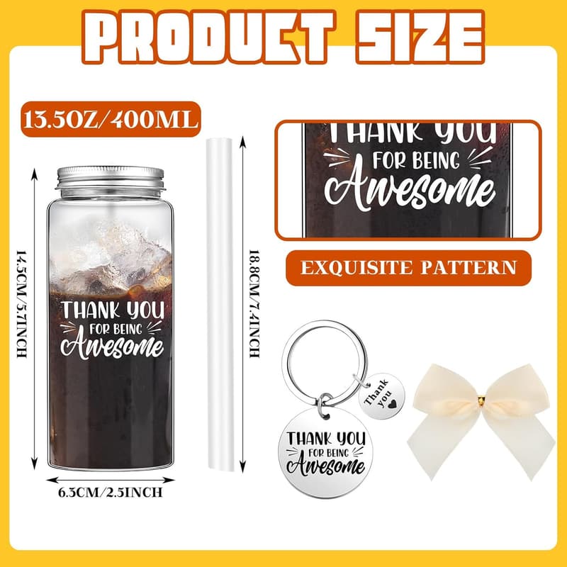 Employee Appreciation Tumblers & Keychains Set - 20 Pcs