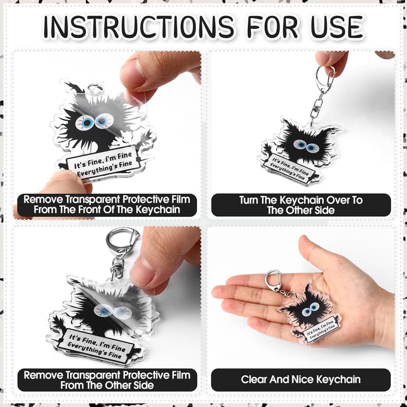 Graduation Party Funny Cat Keychains - Bulk Inspirational Gifts