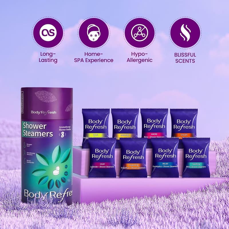 Aromatherapy Shower Steamers - 8 Pack Spa Gifts for Women