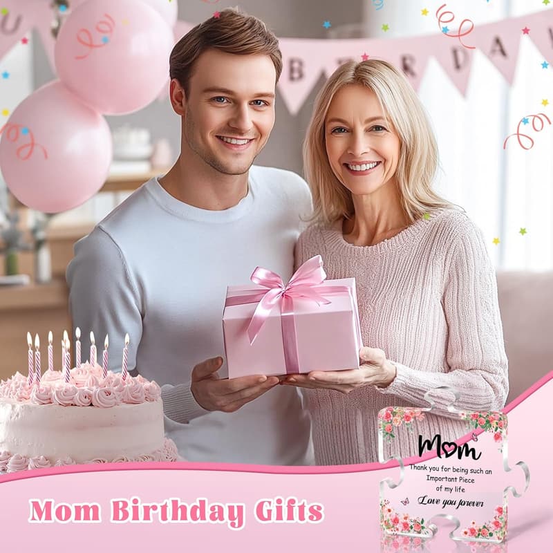 Funny Acrylic Puzzle Plaque for Mom's Birthday