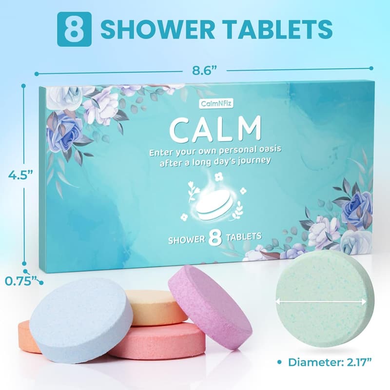 Mother's Day Shower Steamers Set - 8 Fragrant Relaxation Tablets