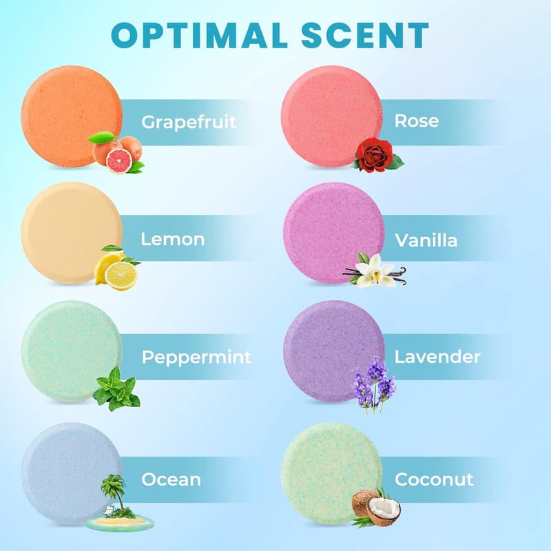 Mother's Day Shower Steamers Set - 8 Fragrant Relaxation Tablets