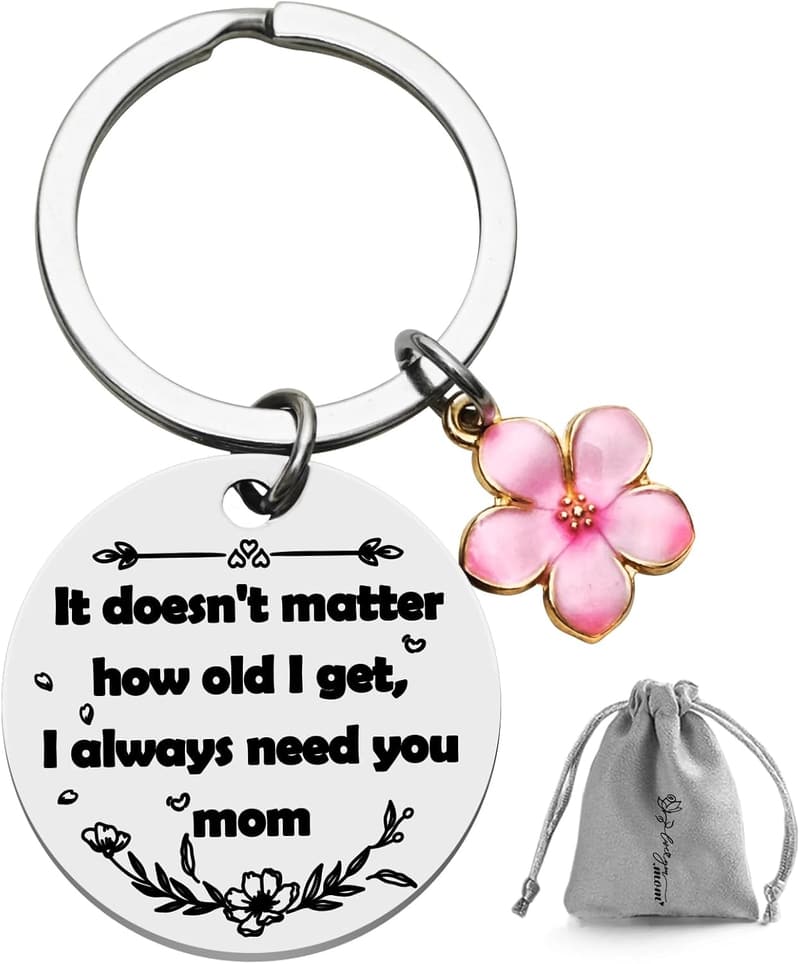 Personalized Keychain for Mom - Meaningful Keepsake Gift