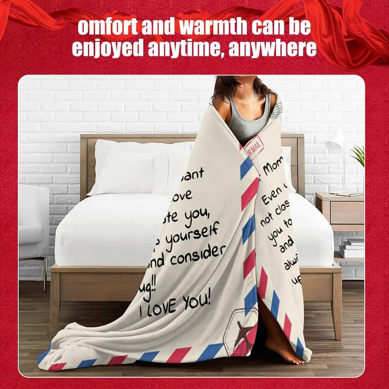 Dear Mom Throw Blanket - Soft 60