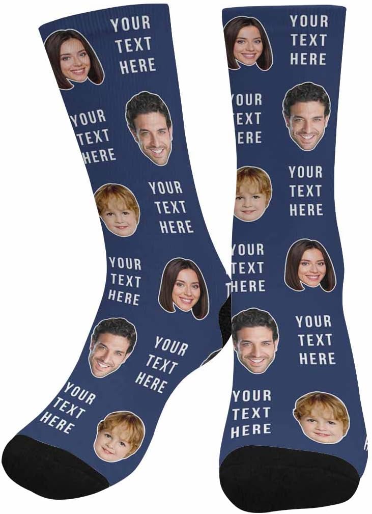 Personalized Family Photo Socks for Men and Women