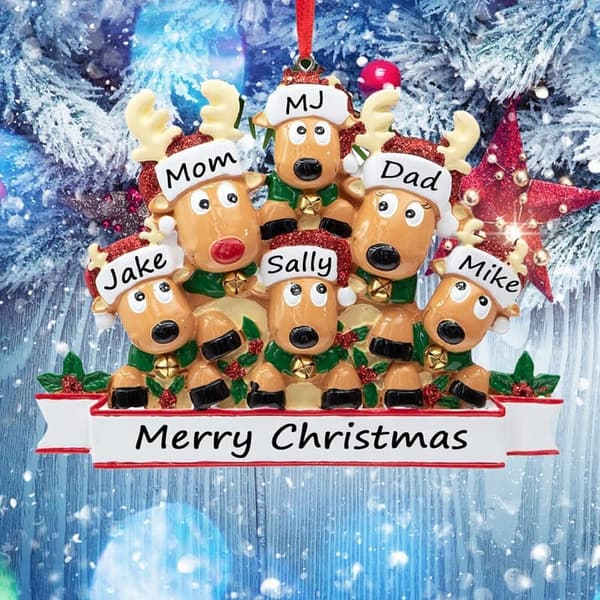 Personalized Family Christmas Ornaments 2025 - Custom Name