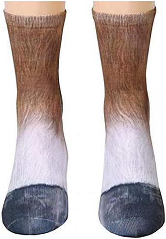 3D Animal Paw Crew Socks - Fun Cat & Dog Gag Gift