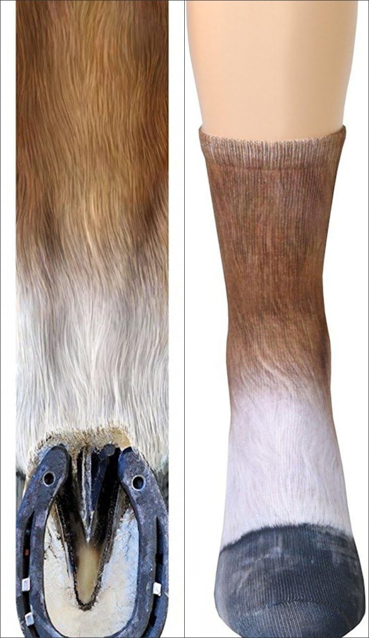 3D Animal Paw Crew Socks - Fun Cat & Dog Gag Gift