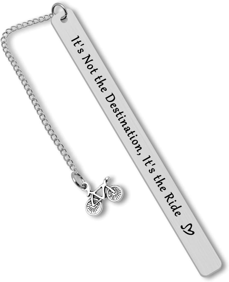 Inspirational Bicycle Bookmark for Cyclists and Graduates