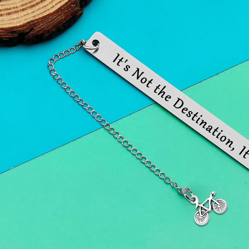 Inspirational Bicycle Bookmark for Cyclists and Graduates