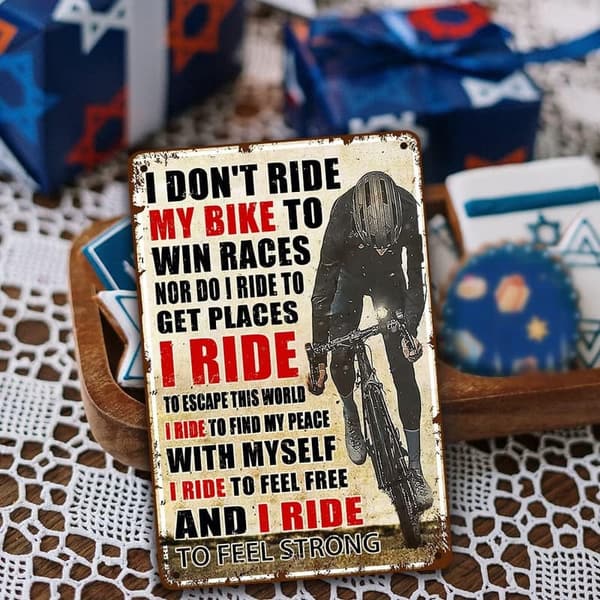 Vintage Bicycle Tin Sign for Cycling Enthusiasts - Retro Wall Decor