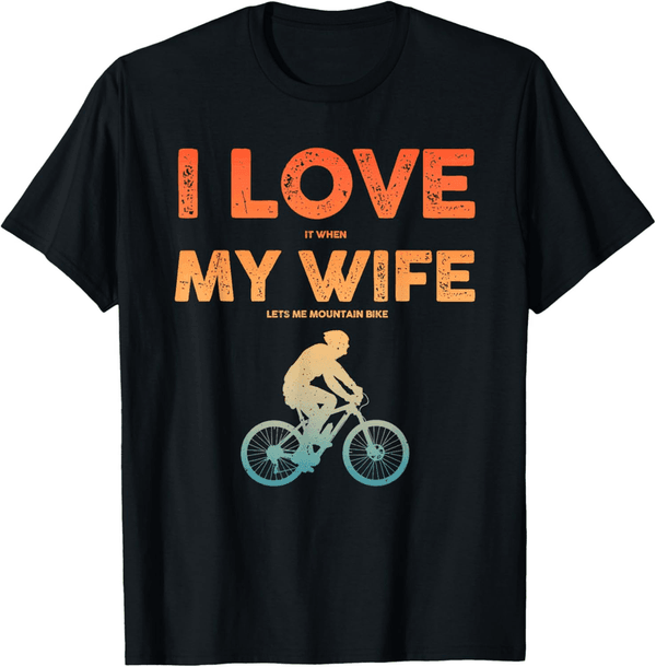 Funny Mountain Biking T-Shirt for Men