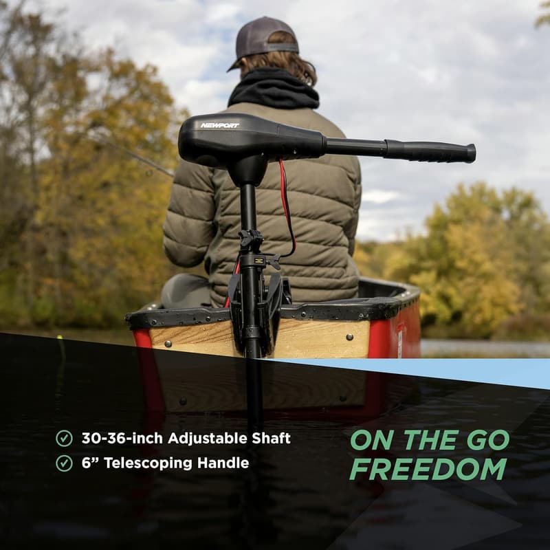 Newport NV-Series Electric Saltwater Trolling Motor with LED Indicator