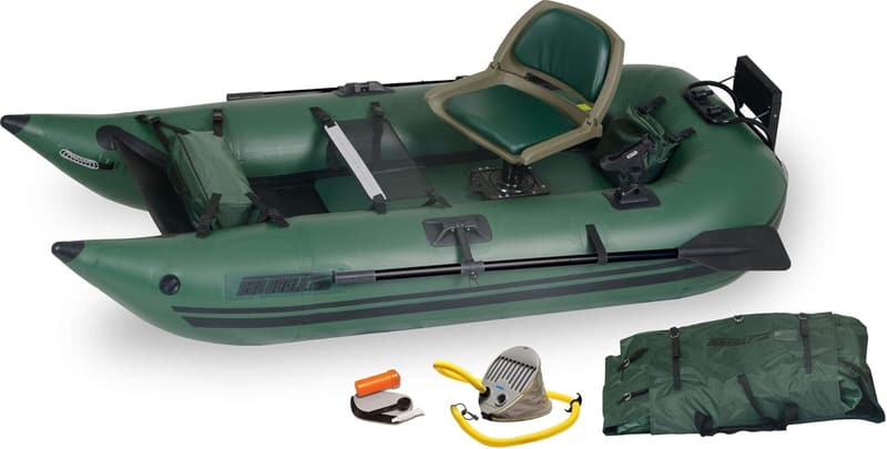 Lightweight 9' Inflatable Fishing Boat for 1 Person