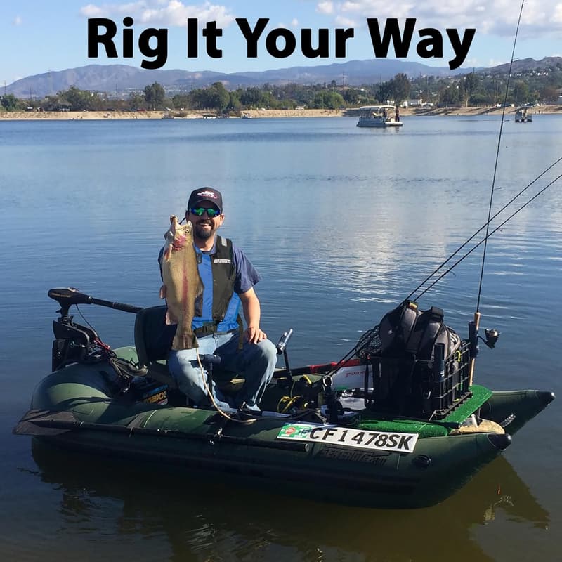 Lightweight 9' Inflatable Fishing Boat for 1 Person