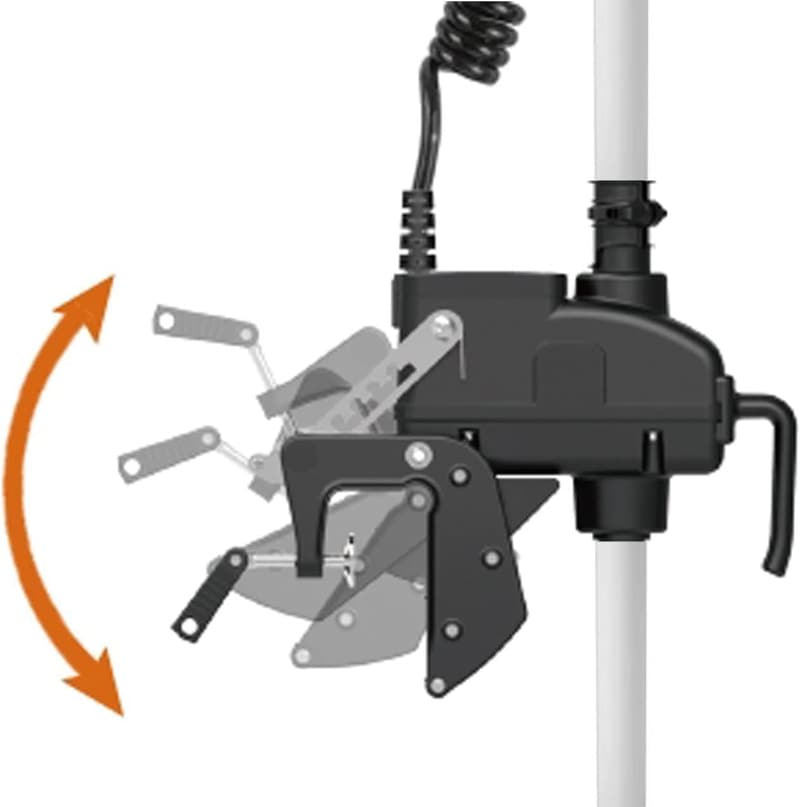 55LBS 12V Transom Trolling Motor with Wireless Control for Kayak Fishing