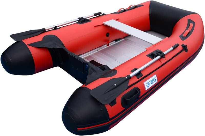 BRIS Inflatable Fishing Dinghy with Aluminum Floor - 8.8ft