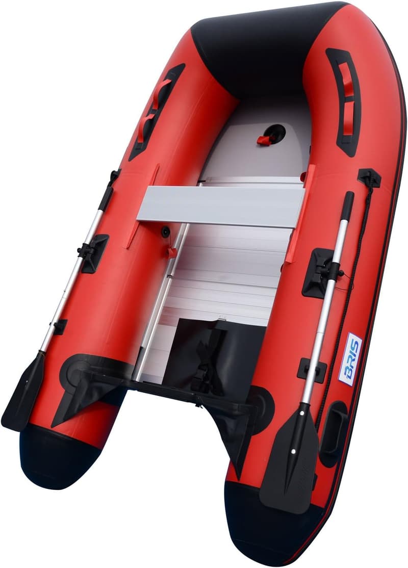 BRIS Inflatable Fishing Dinghy with Aluminum Floor - 8.8ft