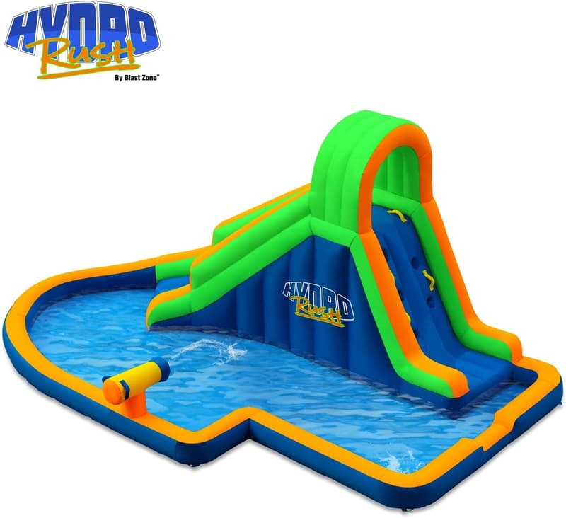 Inflatable Water Slide with Splash Area & Blower