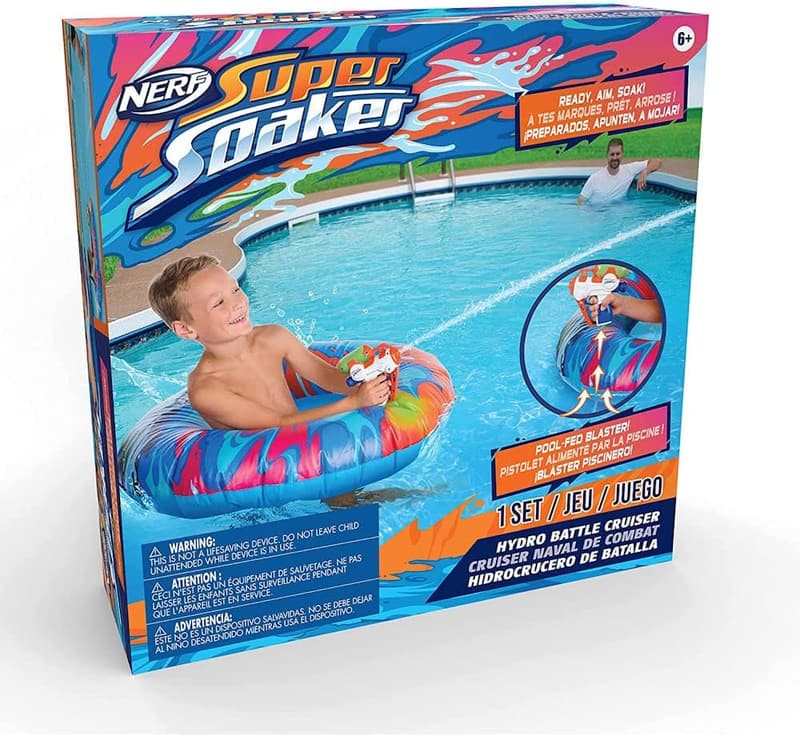 Inflatable Pool Float with Mega Water Blaster